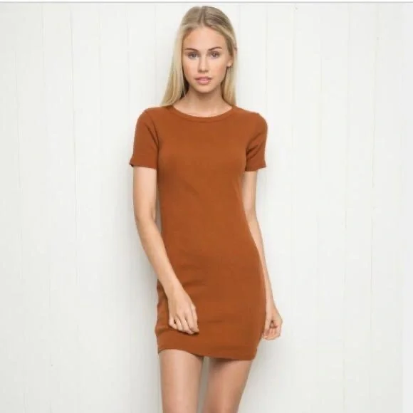 Brandy Melville | Dresses | Brandy Melville Ribbed Mini Dress | Poshmark